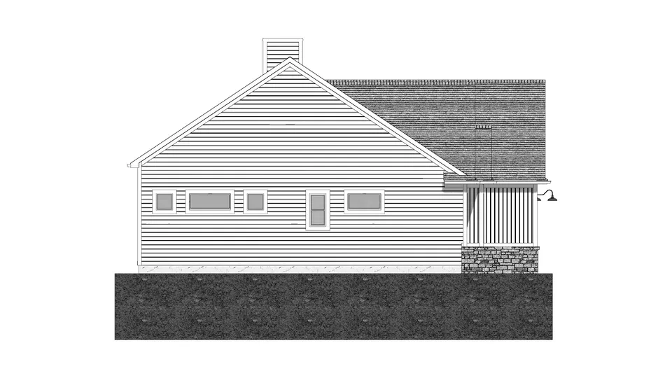 The Verona house plan, exterior view 4